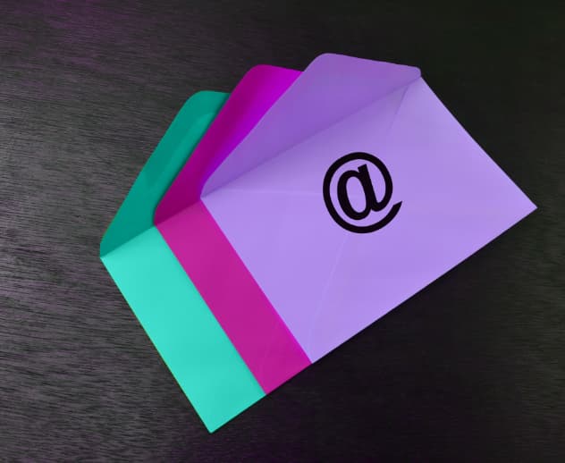 Email marketing envelopes with DNS branding colours