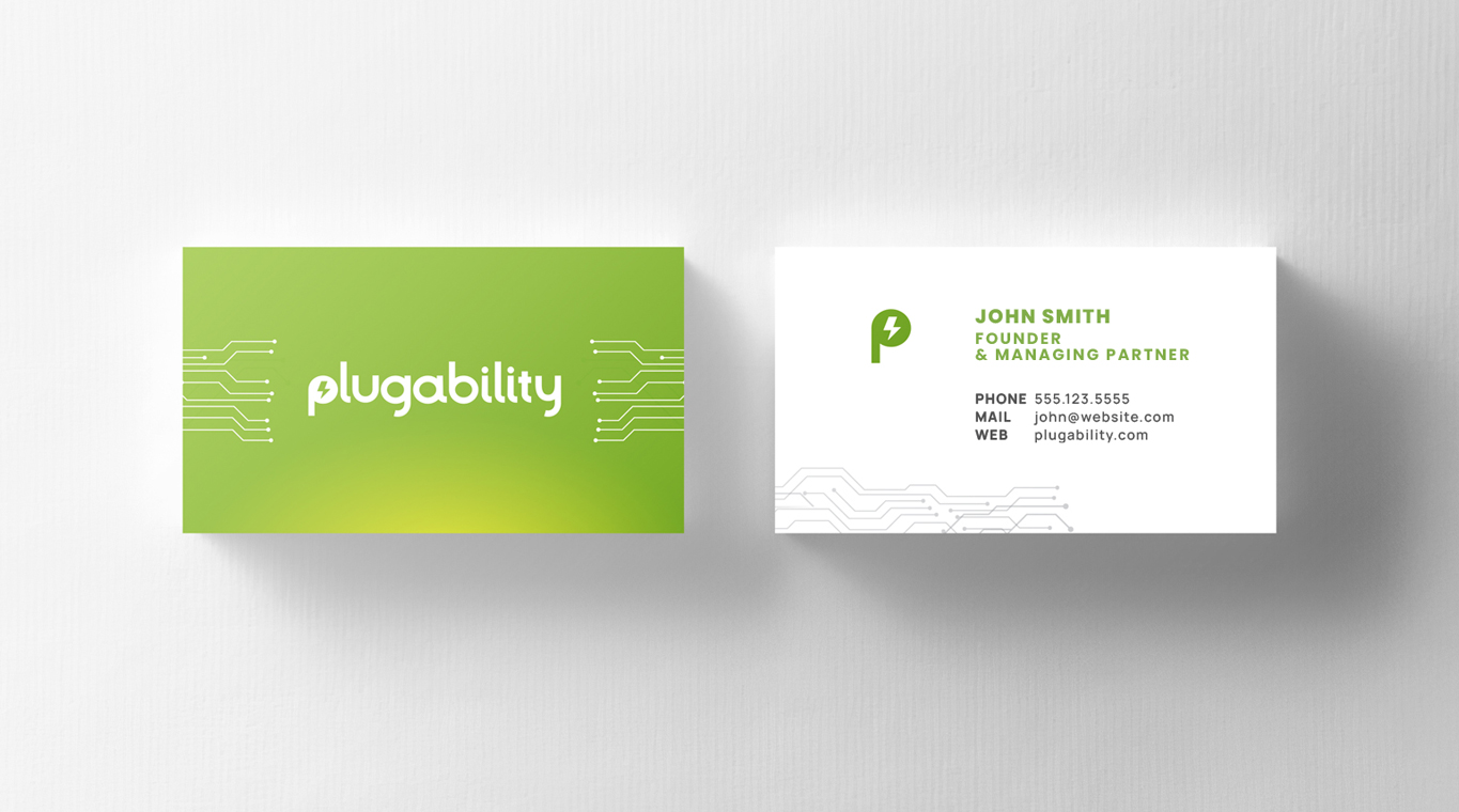 Plugability business cards